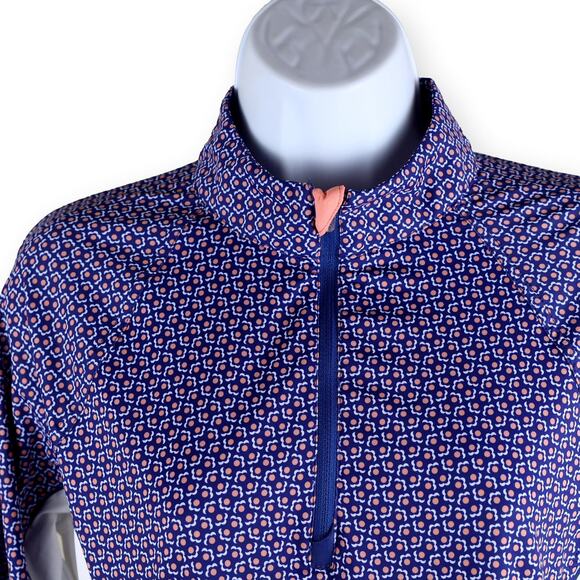 Peter Millar Womens Raglan Color Block Performance Quarter Zip M - Picture 2 of 9